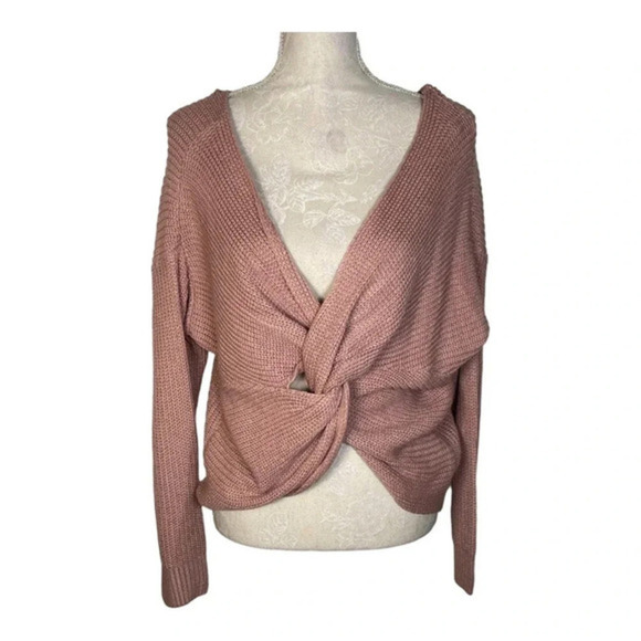Main‎ Strip 💜 Twist Front or Back Sweater SMALL - Picture 2 of 4